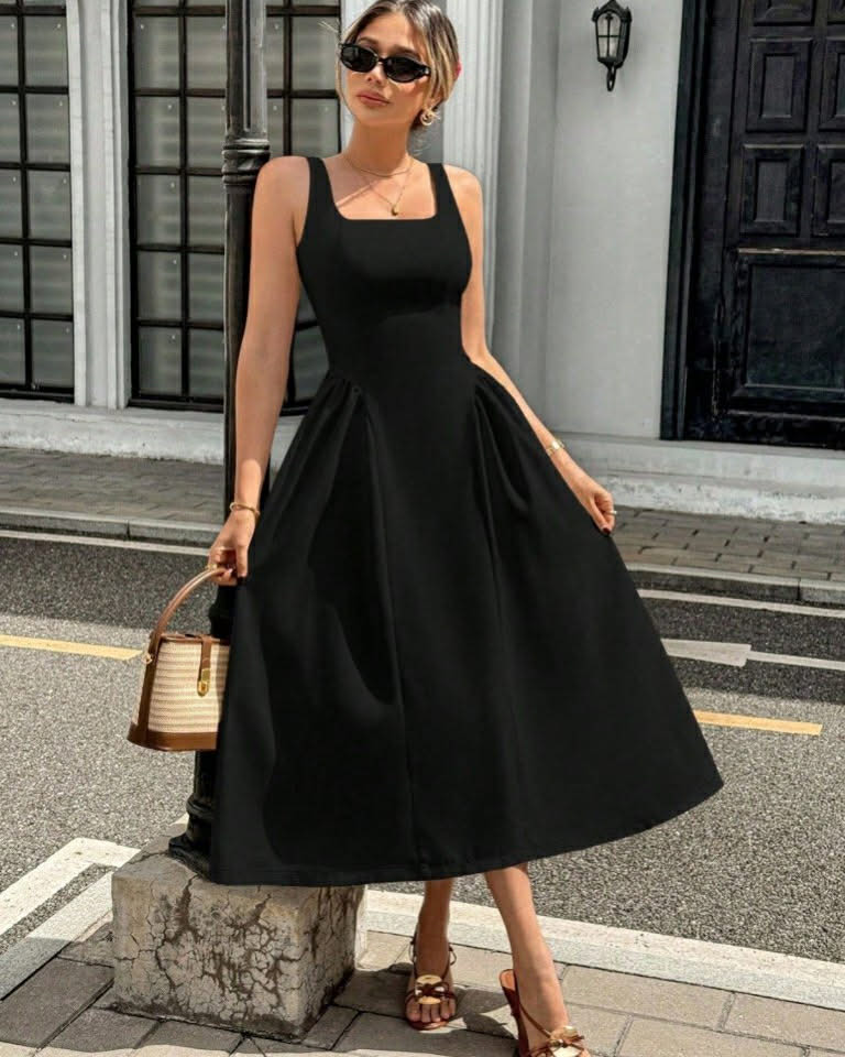 Elegant Long Wide Dress
