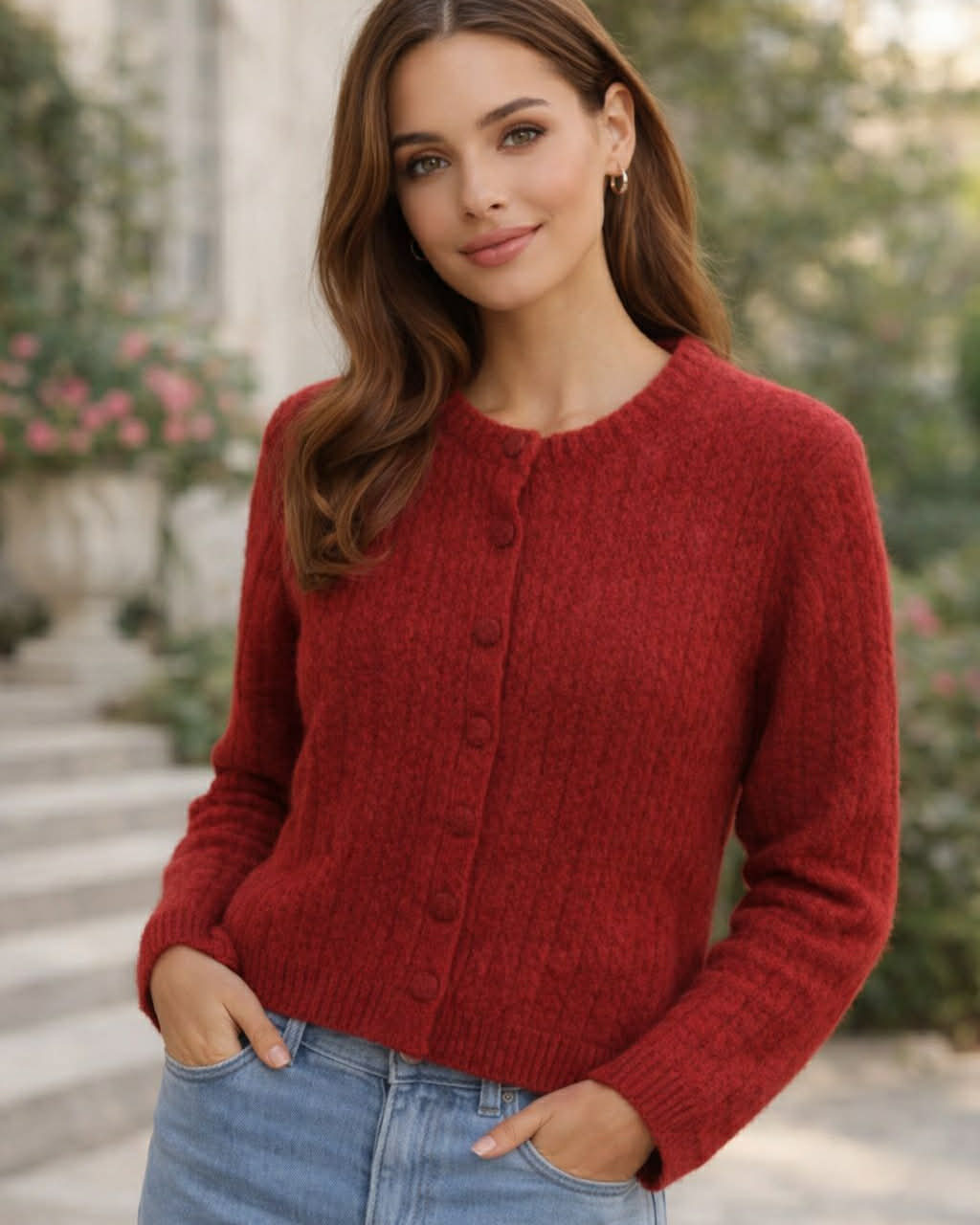 Wool Cardigan With Buttons