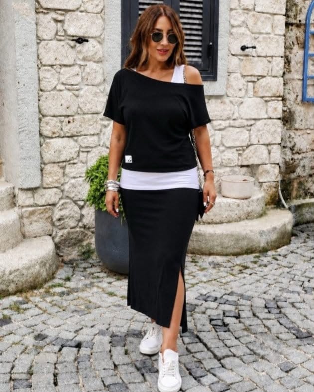 Three Pieces Casual Skirt Set