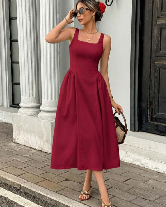 Elegant Long Wide Dress