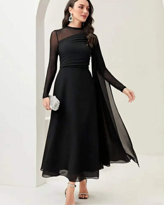 Wide Long Tulle Dress