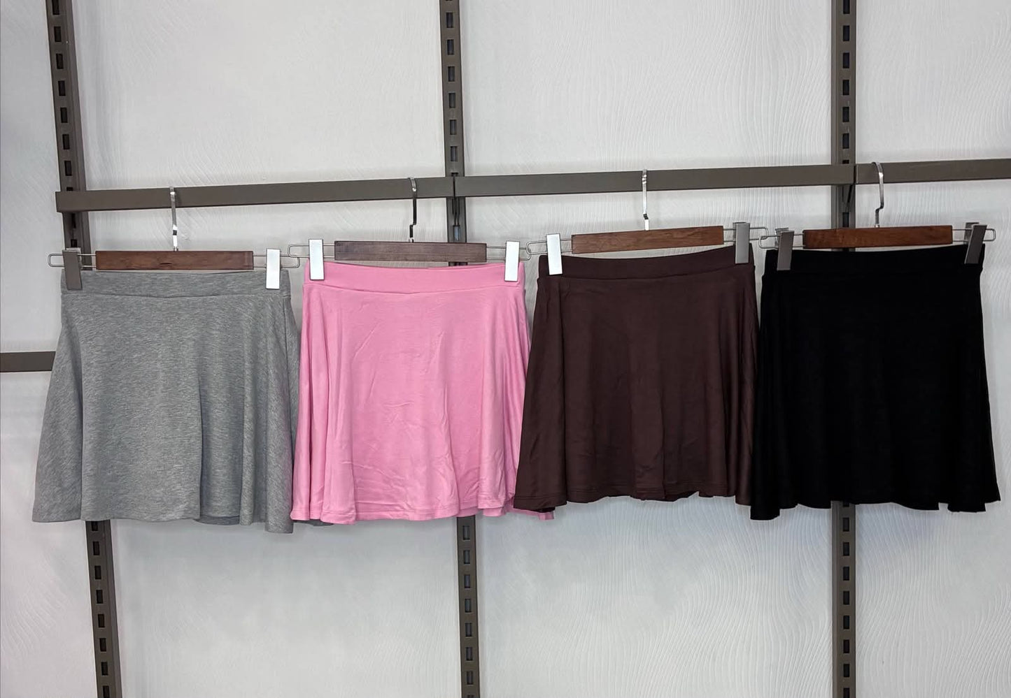 Cotton Short Wide Skirt
