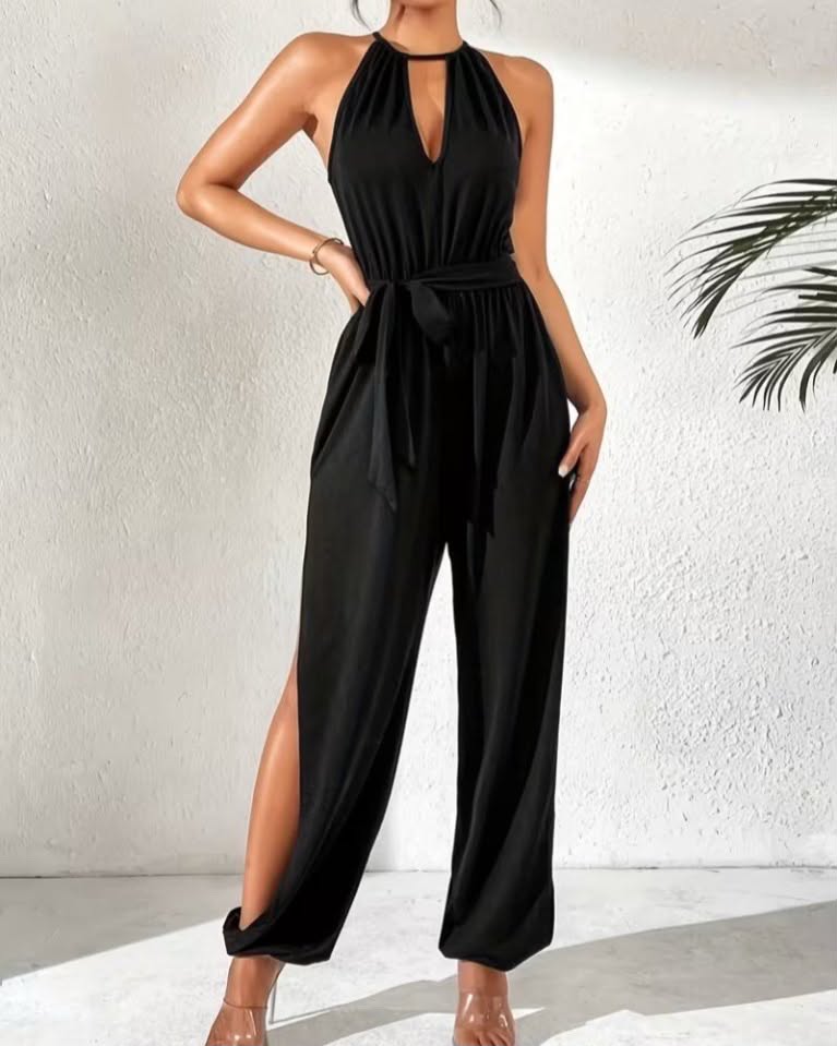 Stylish Cotton Overall With Belt