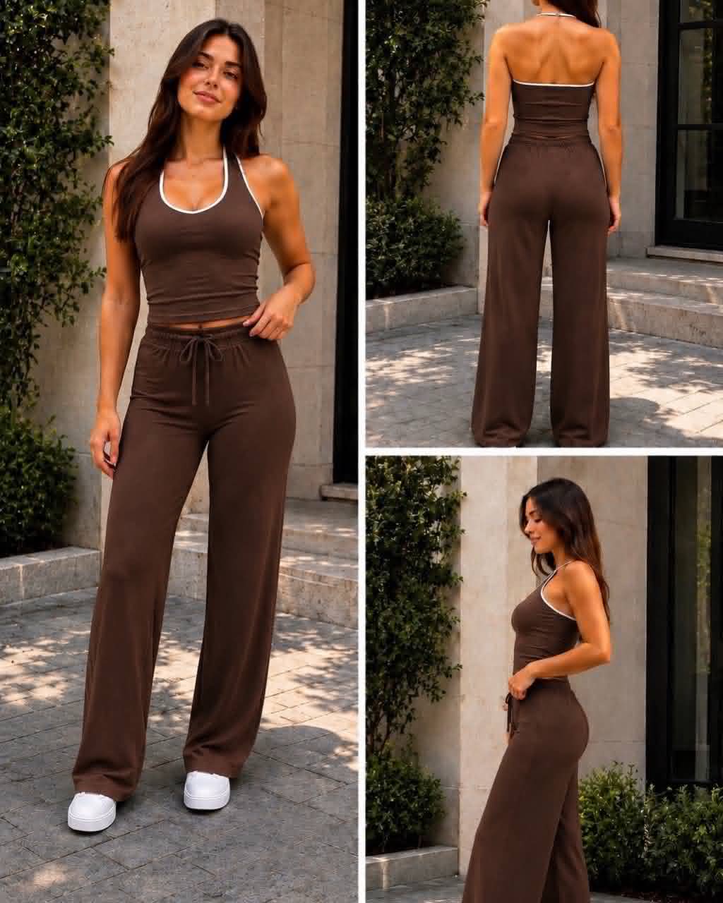Two Colors Cotton Sport Set